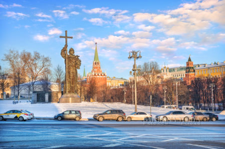 Памятник Князю Владимиру, Боровицкая площадь, Москва