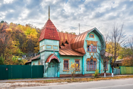 Деревянный Дом Пришлецова в стиле модерн, улица Ленина, Гороховец