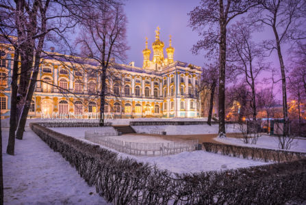 Лиловый вечер у Дворца, Царское Село, Санкт-Петербург