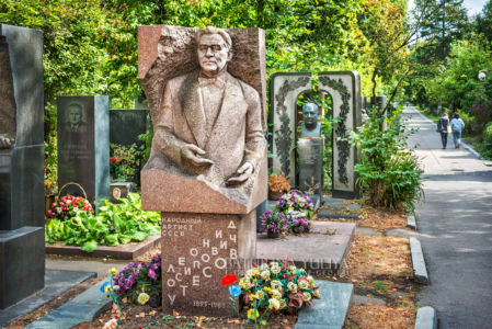 Певец Утесов Леонид Осипович, могила, Новодевичье кладбище, Москва