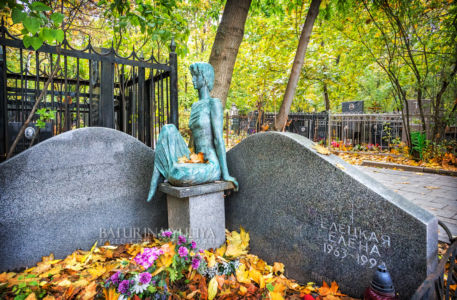Елена Елецкая, могила, Ваганьковское кладбище, Москва