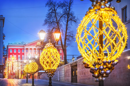 Новый год, Столешников переулок, Мэрия, Москва