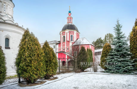 Митрофаньевская церковь , Пафнутьев монастырь, зимний Боровск