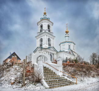 Церковь Рождества Богородицы, зимний Боровск 