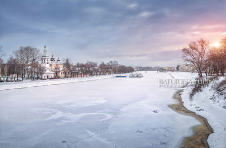 Церковь Дмитрия Прилуцкого, зимняя Вологда 