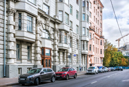 Старинные здания и особняки, Доходный дом Кальмеера, улица Поварская, Москва