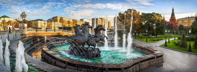 Скульптуры коней, Манежная площадь, Московский Кремль, Москва