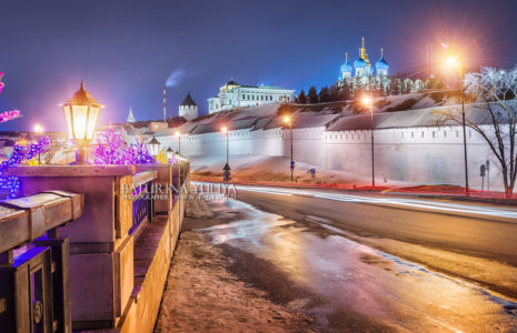 Ночь у стен Кремля, Казанский Кремль, Казань