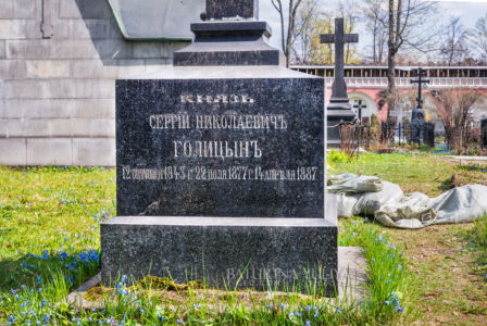 Голицын Сергей Николаевич, князь, могила, некрополь, Донской монастырь, Москва