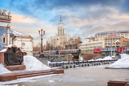 Высотка на Красных Воротах, площадь Трех Вокзалов, Москва