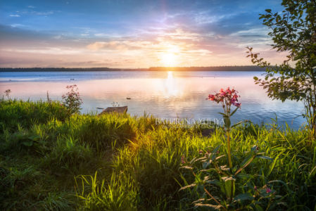 Утреннее солнце, Валдай, озеро Валдай, Новгородская обл.