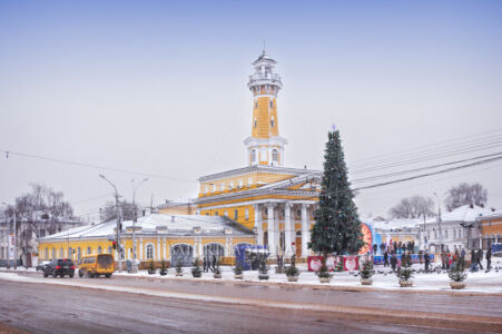 Fire tower in winter, Kostroma